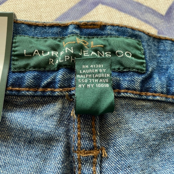 Ralph Lauren Classic Boot Cut (Lyn) Navy Denim Jeans New With Tags Size 12 - Picture 6 of 7